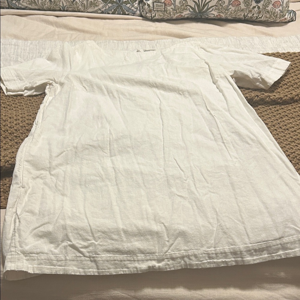 Abercrombie & Fitch Off-White Midi Dress - Picture 2 of 5